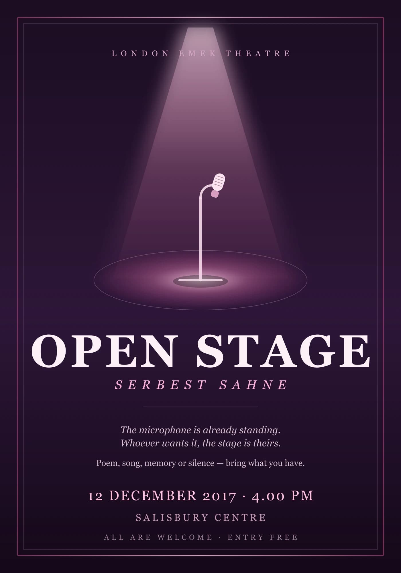 Open Stage poster