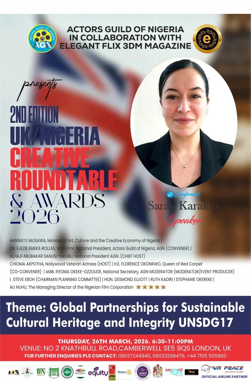 2ND EDITION UK/NIGERIA CREATIVE ROUNDTABLE & AWARDS 2026 — press cutting